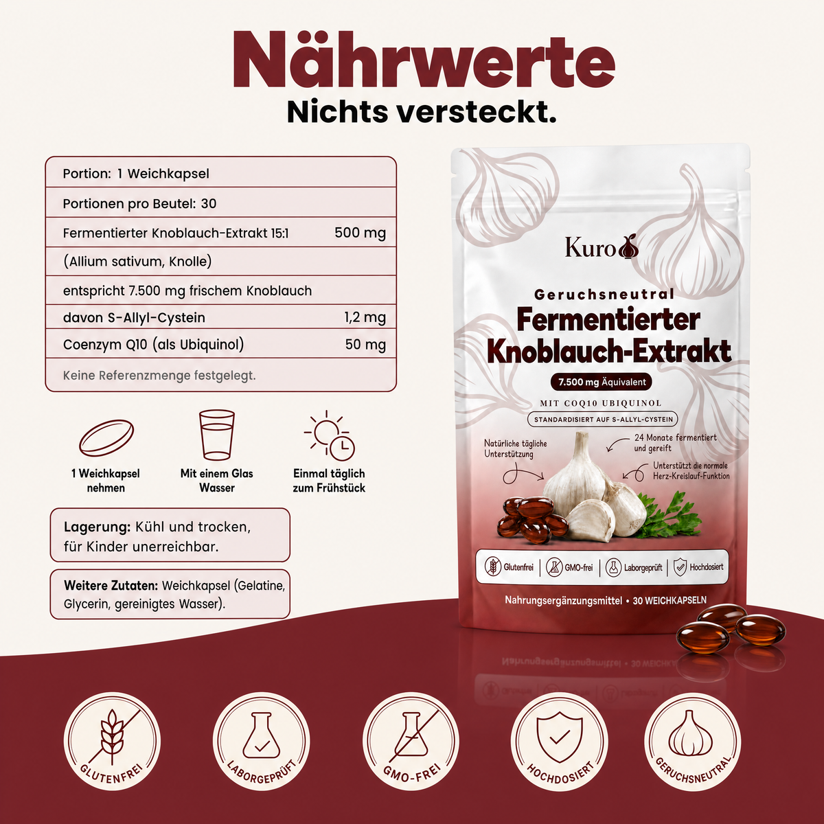 Kuro Fermentierter Knoblauch-Extrakt