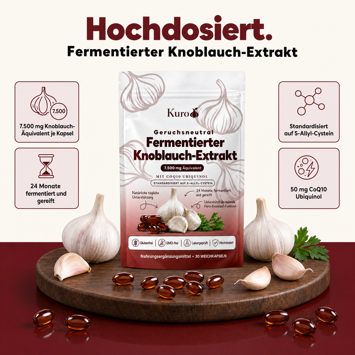 Kuro Fermentierter Knoblauch-Extrakt