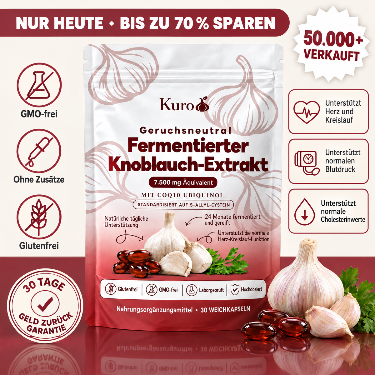 Kuro Fermentierter Knoblauch-Extrakt