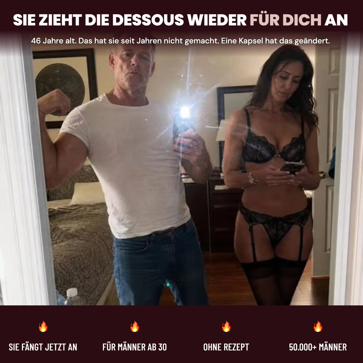 Sie zieht die Dessous wieder für dich an