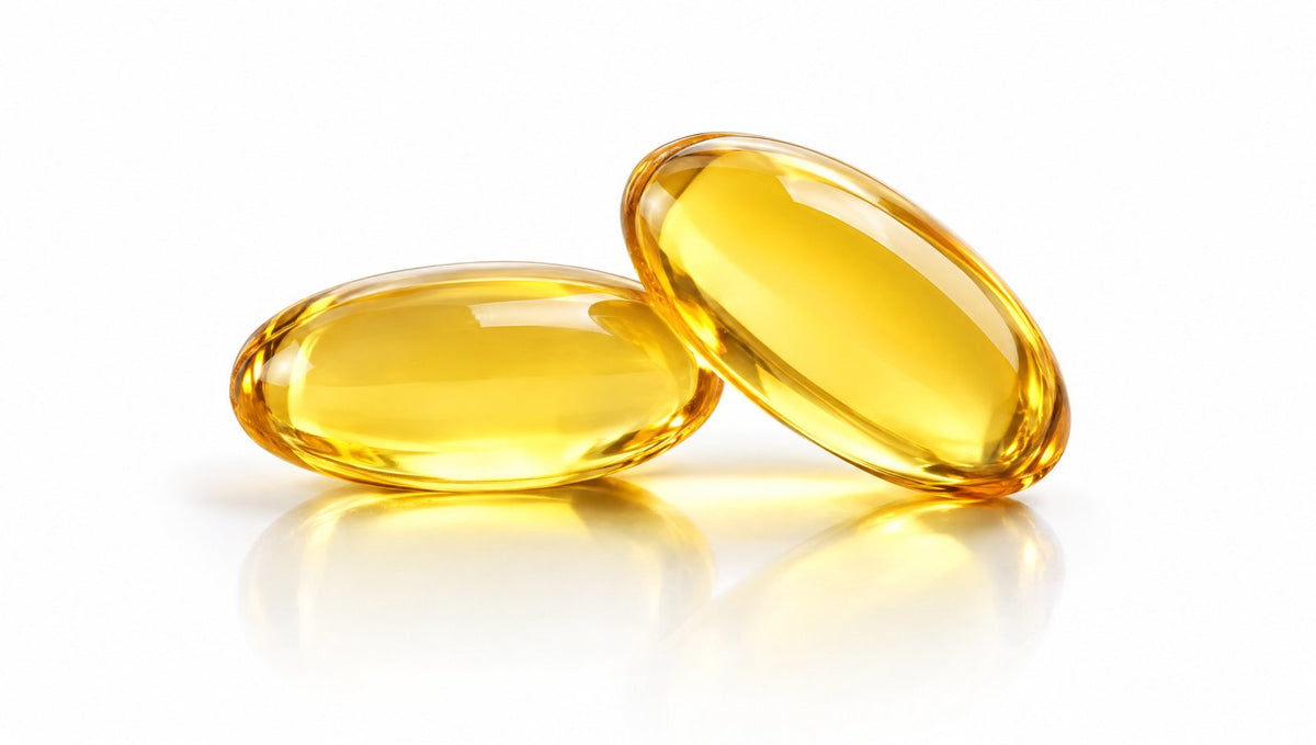 Zwei goldene Weichkapseln