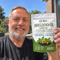 Rolf D. mit Kuro Oregano-Öl
