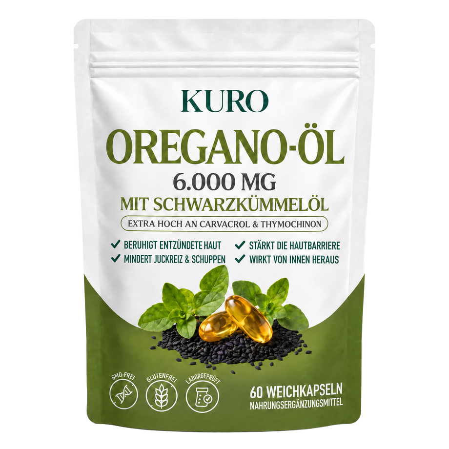 Kuro Oregano-Öl mit Schwarzkümmelöl, Beutel