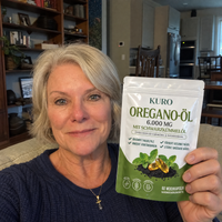 Renate mit Kuro Oregano-Öl