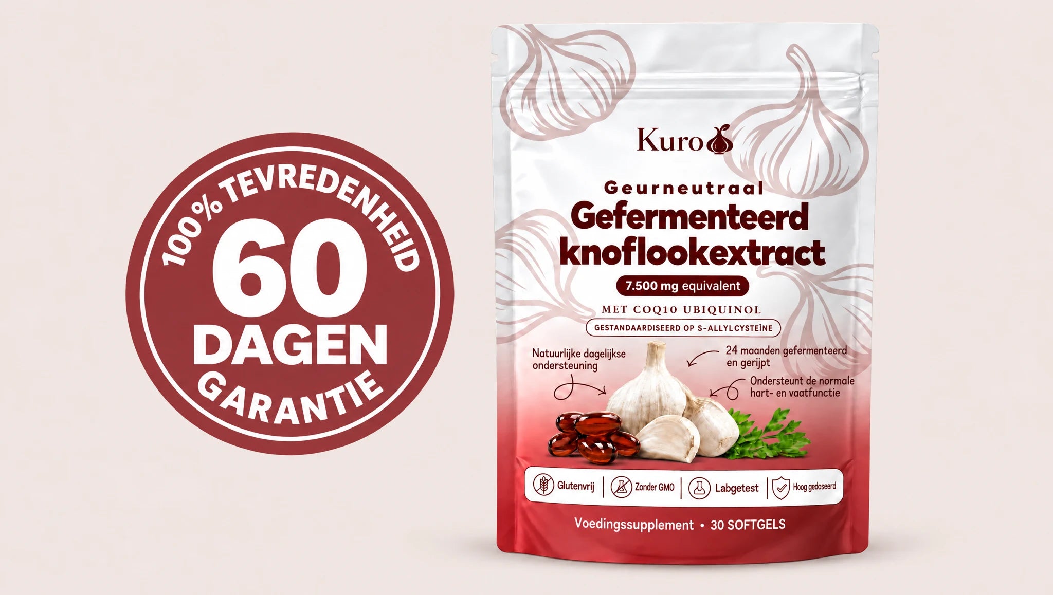 Kuro-zakje met zegel 60 dagen garantie